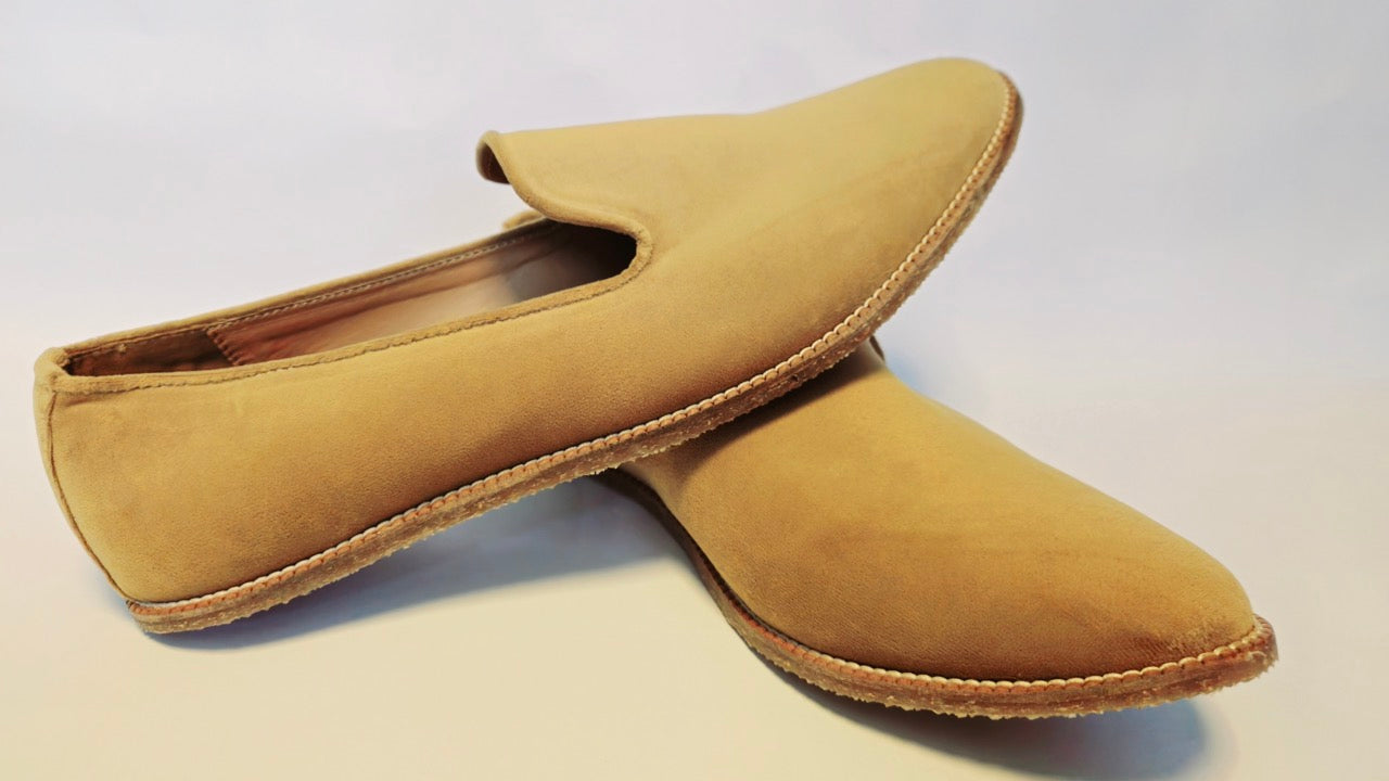 Mens Kiaan Jutti Slip-on Desert Sand K3 Velvet