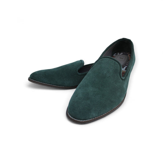 MumbaiLads Mens Kiaan K2 Slip-on Jutti Footwear Green Suede