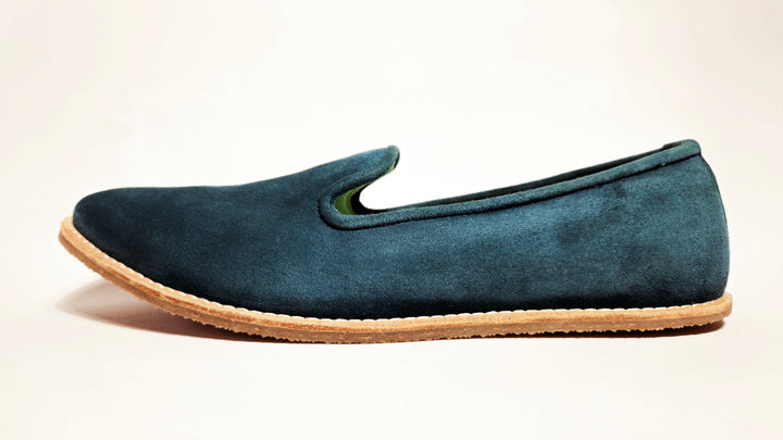 Mumbai Lads Kiaan K1 Rainforest Green suede men's jutti slip-on product photo