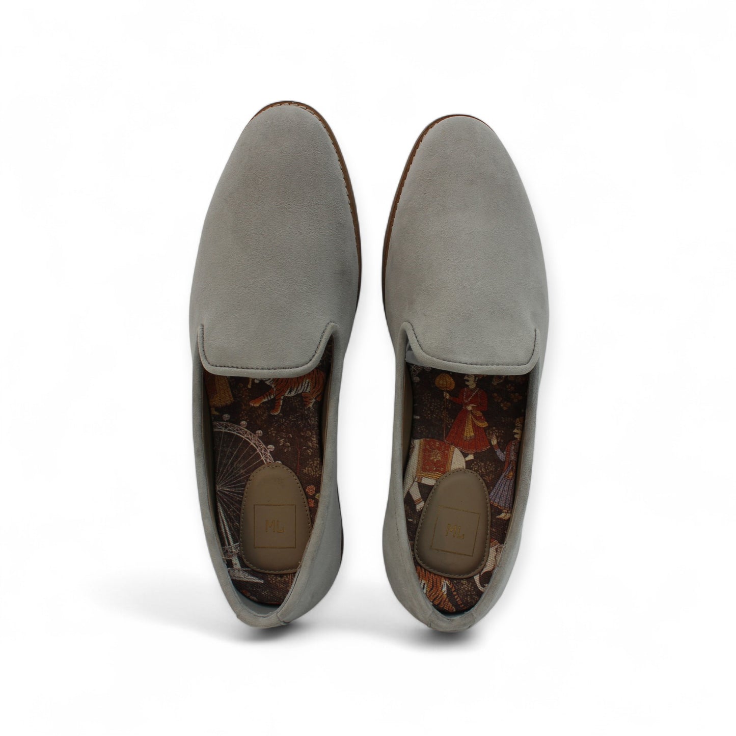 MumbaiLads Mens Kiaan K2 Slip-on Jutti Footwear Grey Suede