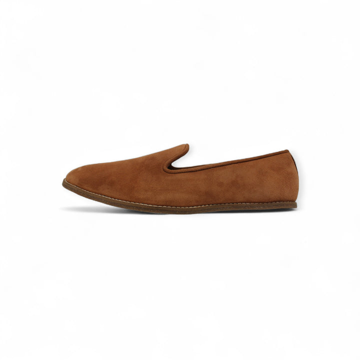 Mumbai Lads Kiaan K2 Desert Sand suede men's jutti slip-on for Indian weddings product photo