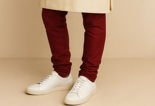 Men’s shoes styled with kurtas, sherwanis, bandhgalas and modern Indian outfits