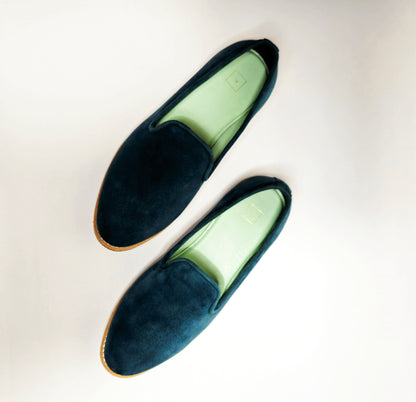 Mens Kiaan Jutti Slip On Rainforest Green K2 Suede