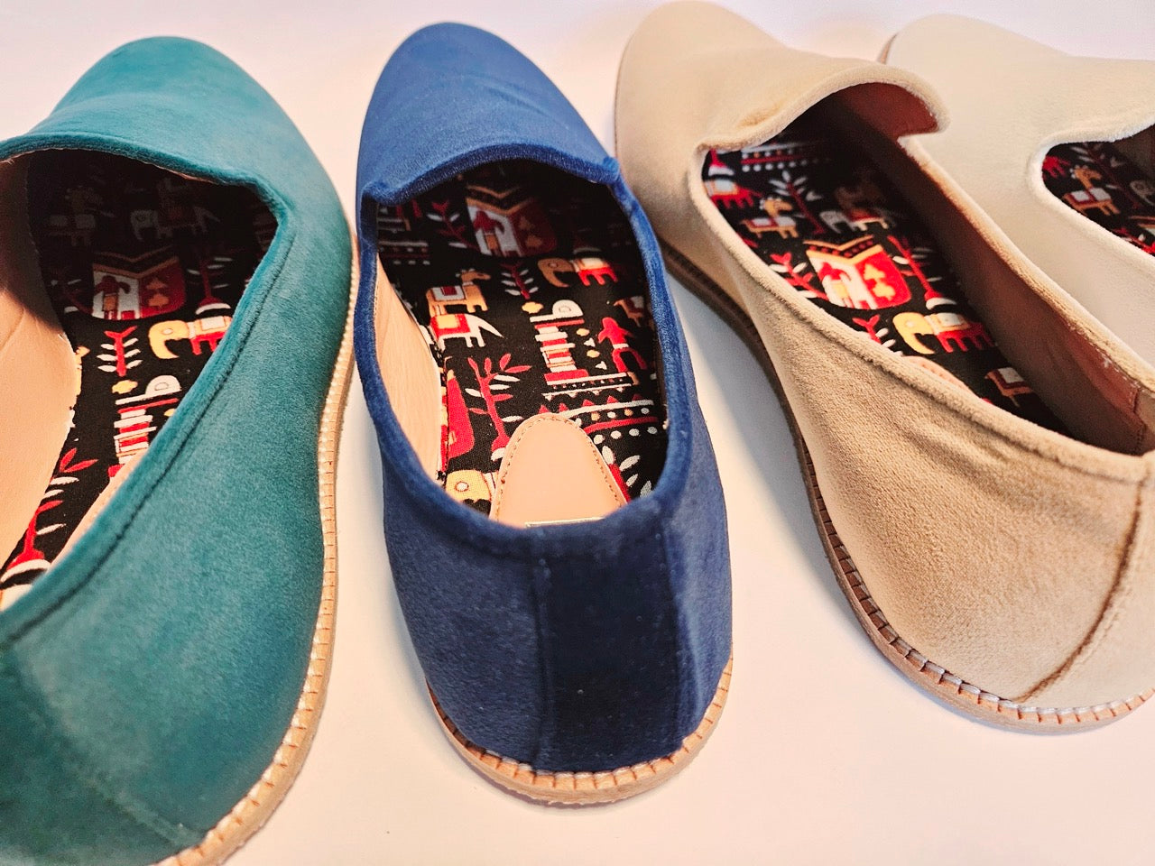 Mens Kiaan Jutti Slip-on Forest Teal Green K3 Velvet