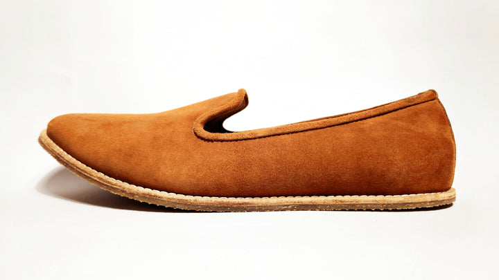 Mumbai Lads Kiaan K1 Desert Sand suede men's jutti slip-on product photo