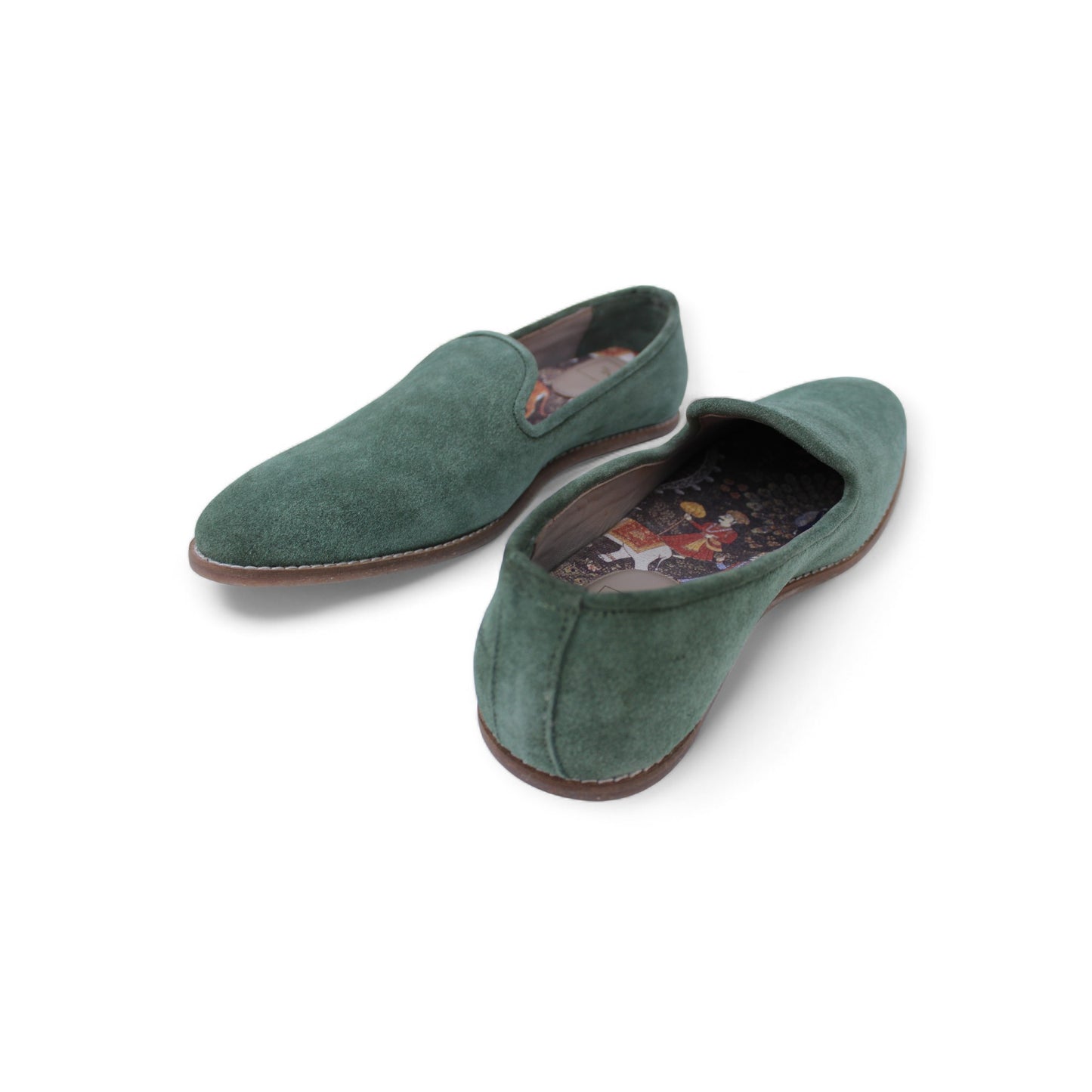 MumbaiLads Mens Kiaan K2 Slip-on Jutti Footwear Green Suede