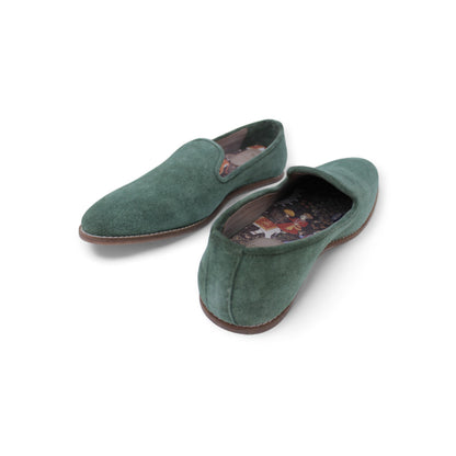 MumbaiLads Mens Kiaan K2 Slip-on Jutti Footwear Green Suede