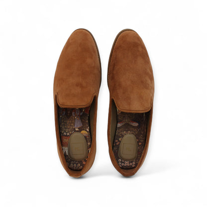 MumbaiLads Mens Kiaan K2 Slip-on Jutti Footwear Brown Sand Suede