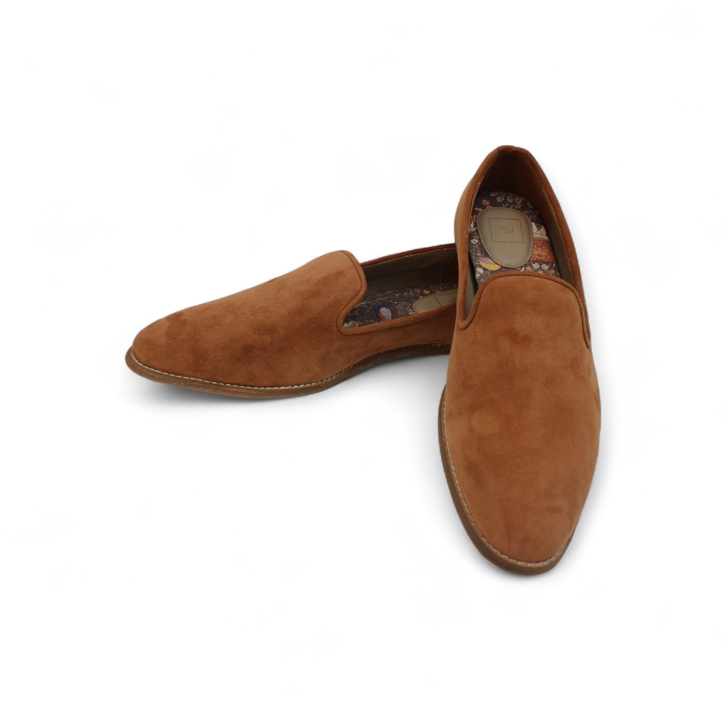 MumbaiLads Mens Kiaan K2 Slip-on Jutti Footwear Brown Sand Suede