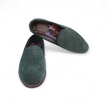 MumbaiLads Mens Kiaan K2 Slip-on Jutti Footwear Green Suede