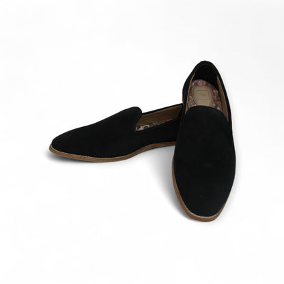 MumbaiLads Mens Kiaan K2 Slip-on Jutti Footwear Black Suede