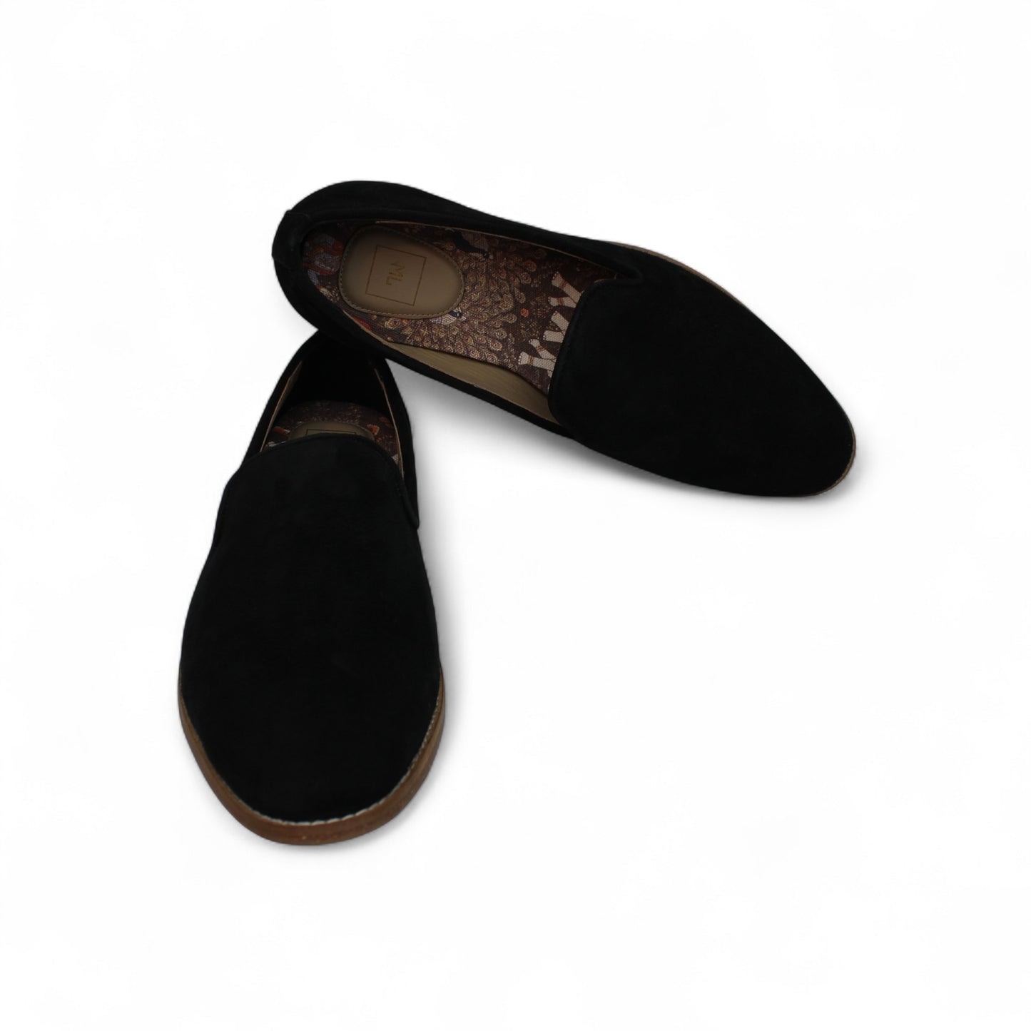 MumbaiLads Mens Kiaan K2 Slip-on Jutti Footwear Black Suede