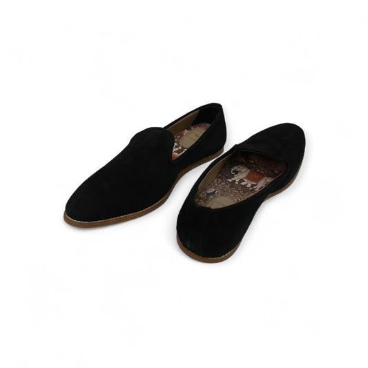 MumbaiLads Mens Kiaan K2 Slip-on Jutti Footwear Black Suede