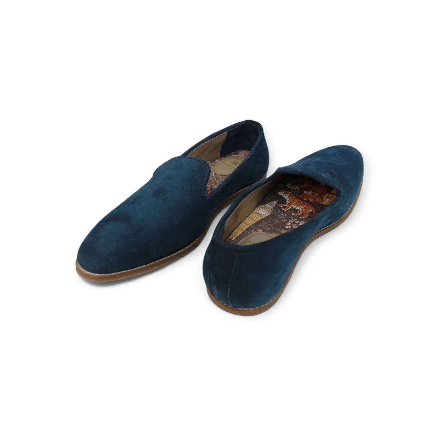 MumbaiLads Mens Kiaan K2 Slip-on Jutti Footwear Blue Suede