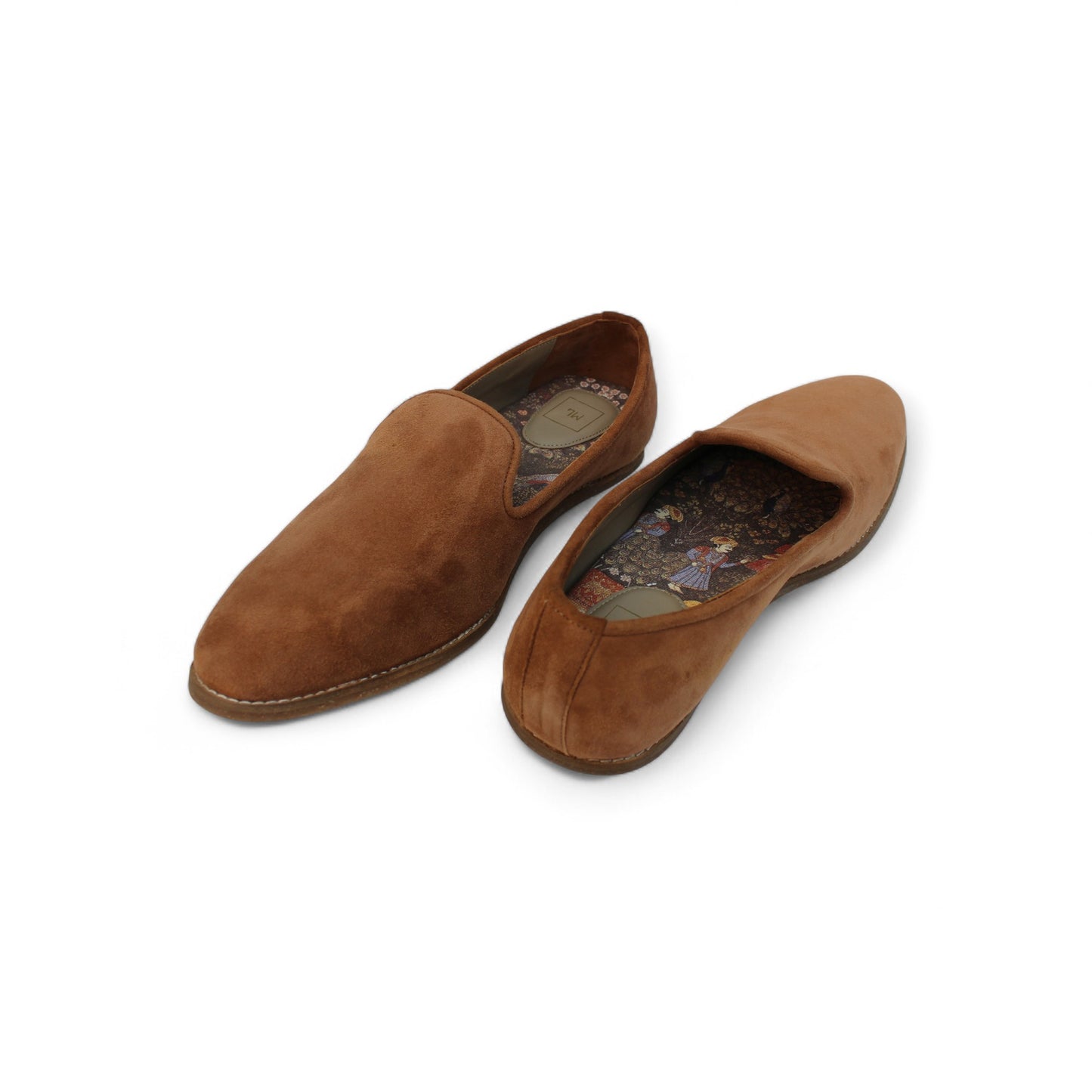 MumbaiLads Mens Kiaan K2 Slip-on Jutti Footwear Brown Sand Suede
