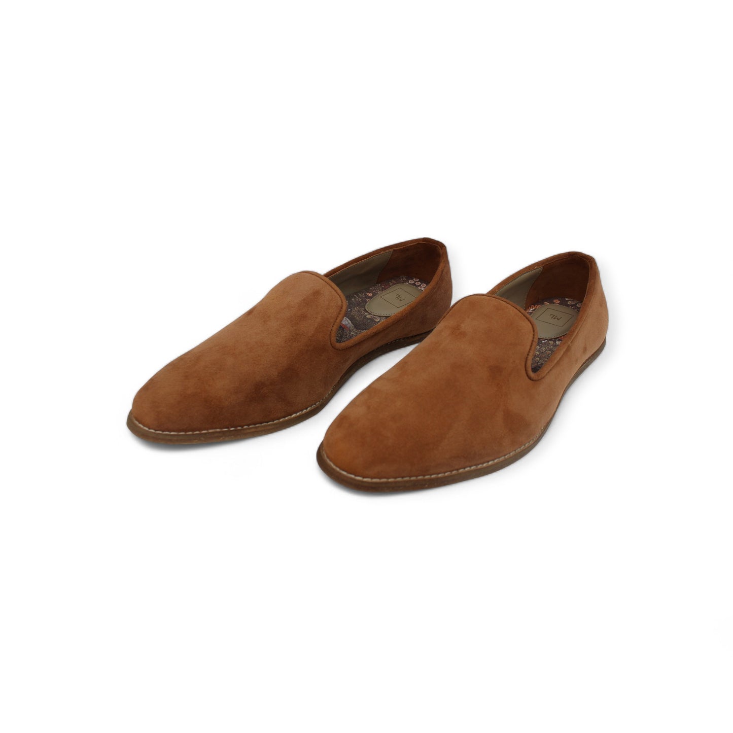 MumbaiLads Mens Kiaan K2 Slip-on Jutti Footwear Brown Sand Suede