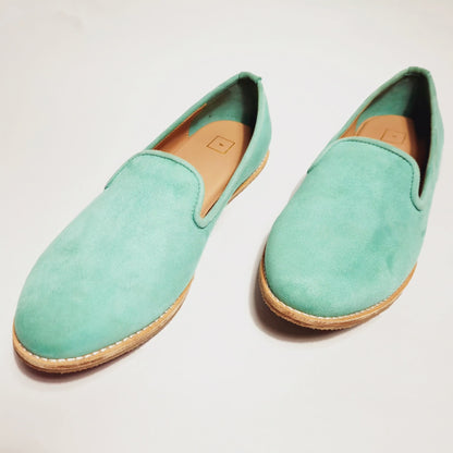 Mens Kiaan Jutti Slip On Pastel Mint Blue K2 Suede